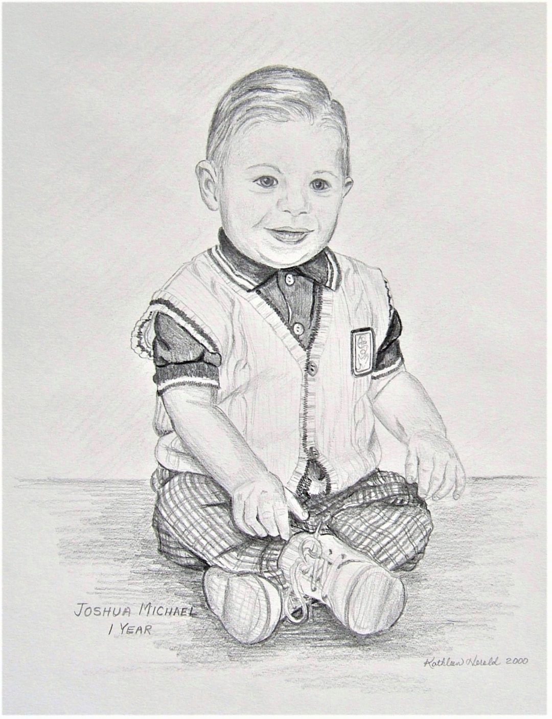 Pencil Sketch of Child – Joshua