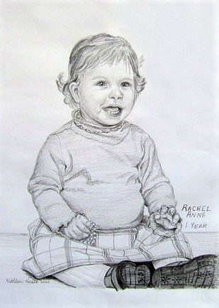 Pencil Sketch of Young Child – Rachel