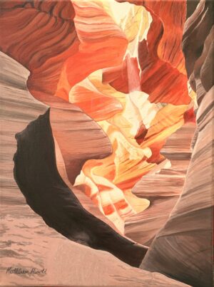 Antelope Canyon acrylic painting