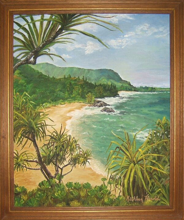 Hawaiian Beach oil painting